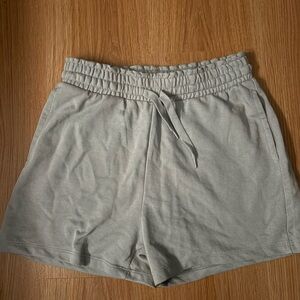 Garage Gray Athletic Shorts with Elastic Waistband